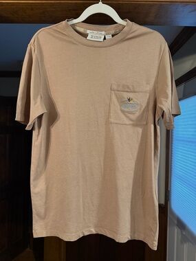 NWT Scotch & Soda Garment Dyed SS Pocket Tee Cappuchino